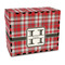 Red & Gray Plaid Wood Recipe Box - Full Color Print (Personalized)