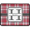 Red & Gray Plaid Rectangular Trailer Hitch Cover (Personalized)