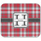 Red & Gray Plaid Rectangular Mouse Pad - APPROVAL