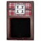 Red & Gray Plaid Red Mahogany Sticky Note Holder - Flat