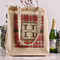 Red & Gray Plaid Reusable Cotton Grocery Bag - In Context