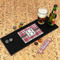 Red & Gray Plaid Rubber Bar Mat - IN CONTEXT