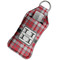 Red & Gray Plaid Sanitizer Holder Keychain - Large in Case