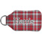 Red & Gray Plaid Sanitizer Holder Keychain - Small (Back)
