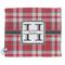 Red & Gray Plaid Security Blanket - Front View