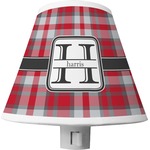 Red & Gray Plaid Shade Night Light (Personalized)