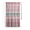 Red & Gray Plaid Sheer Curtains (Personalized)