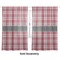 Red & Gray Plaid Sheer Curtains