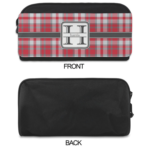 Red & Gray Plaid Shoe Bags - APPROVAL