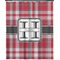 Red & Gray Plaid Shower Curtain 70x90