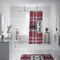 Red & Gray Plaid Shower Curtain - Custom Size
