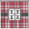 Red & Gray Plaid Shower Curtain (Personalized) (Non-Approval)