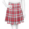 Red & Gray Plaid Skater Skirt - 2X Large