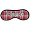 Red & Gray Plaid Sleeping Eye Mask - Front Large