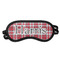 Red & Gray Plaid Sleeping Eye Masks - Front View