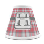 Red & Gray Plaid Chandelier Lamp Shade (Personalized)