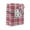 Red & Gray Plaid Small Gift Bag - Front/Main