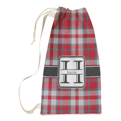 Red & Gray Plaid Laundry Bags - Small (Personalized)