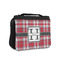 Red & Gray Plaid Small Travel Bag - FRONT