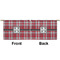 Red & Gray Plaid Small Zipper Pouch Approval (Front and Back)