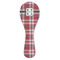 Red & Gray Plaid Ceramic Spoon Rest (Personalized)