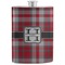 Red & Gray Plaid Stainless Steel Flask