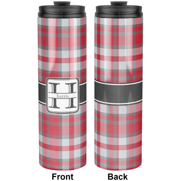 Red & Gray Plaid Stainless Steel Tumbler 20 Oz - Approval