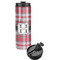 Red & Gray Plaid Stainless Steel Skinny Tumbler (Personalized)