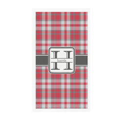 Red & Gray Plaid Guest Towels - Full Color - Standard (Personalized)