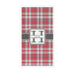 Red & Gray Plaid Guest Paper Towels - Full Color - Standard (Personalized)