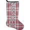 Red & Gray Plaid Stocking - Single-Sided