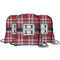 Red & Gray Plaid String Backpack - MAIN