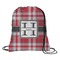 Red & Gray Plaid Drawstring Backpack