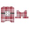 Red & Gray Plaid Stylized Tablet Stand - Apvl