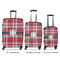 Red & Gray Plaid Suitcase Set 1 - APPROVAL