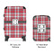 Red & Gray Plaid Suitcase Set 4 - APPROVAL