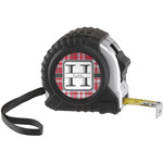 Red & Gray Plaid Tape Measure (Personalized)