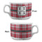 Red & Gray Plaid Tea Cup - Single Apvl