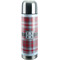 Red & Gray Plaid Stainless Steel Thermos (Personalized)