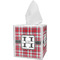 Red & Gray Plaid Bathroom Accessories Set (Personalized)