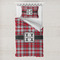 Red & Gray Plaid Toddler Bedding