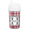 Red & Gray Plaid Sippy Cup (Personalized)