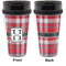 Red & Gray Plaid Travel Mug Approval (Personalized)