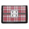 Red & Gray Plaid Trifold Wallet