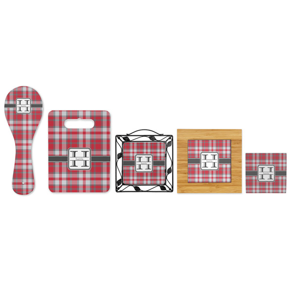 Red & Gray Plaid Trivets