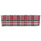 Red & Gray Plaid Valance - Front