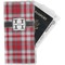 Red & Gray Plaid Travel Document Holder