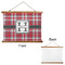 Red & Gray Plaid Wall Hanging Tapestry - Landscape - APPROVAL