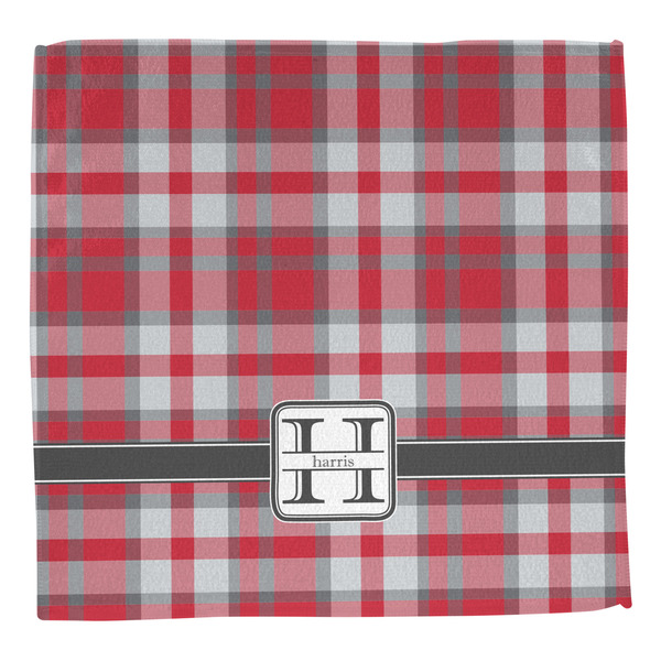 Red & Gray Plaid Washcloth - Front - No Soap