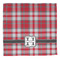 Red & Gray Plaid Washcloth - Front - No Soap